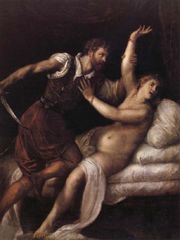 TIZIANO Vecellio Tarquin et Lucrece oil painting picture